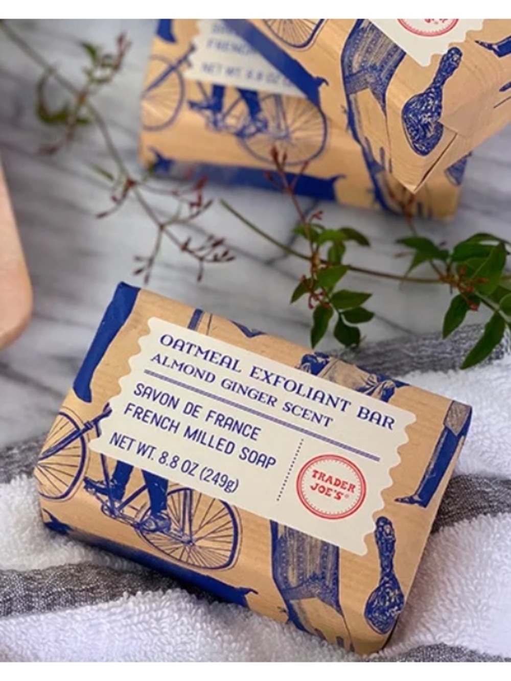 3 for $10 Oatmeal Exfoliant Bar - Almond Ginger Scent